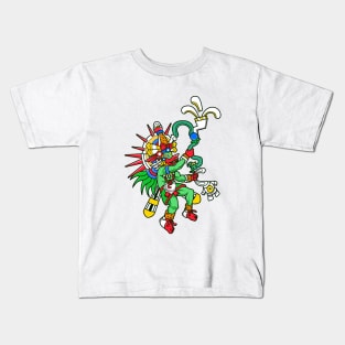 Aztec God of the Wind - Quetzalcoatl Kids T-Shirt